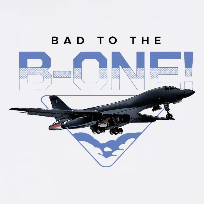 B1 Lancer Military Jet Bomber Airplane Bad To The Bone Button