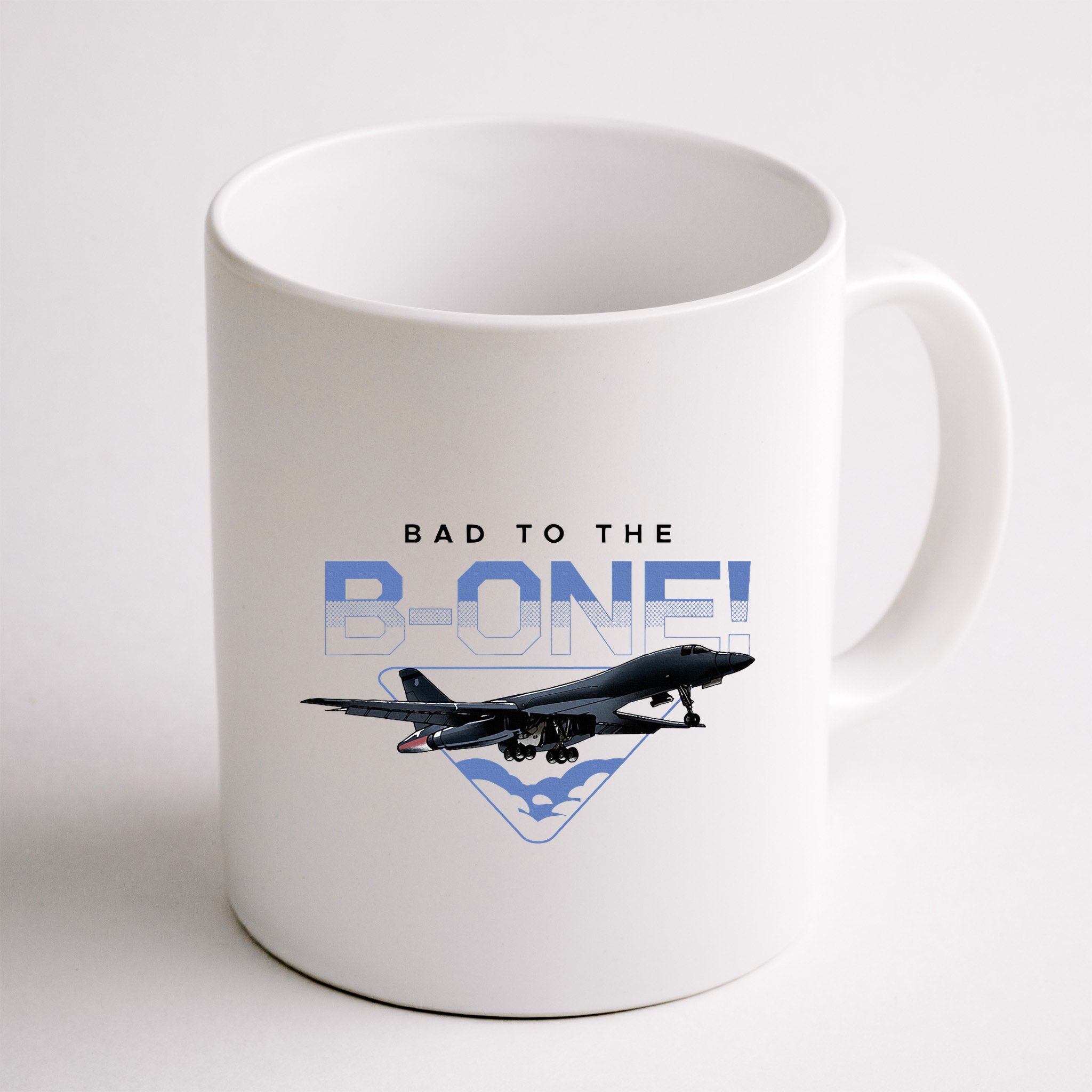 B1 Lancer Military Jet Bomber Airplane Bad To The Bone Mug