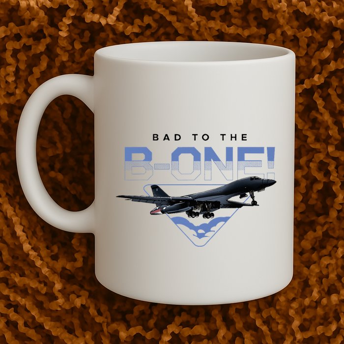 B1 Lancer Military Jet Bomber Airplane Bad To The Bone Mug