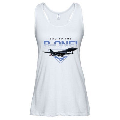 B1 Lancer Military Jet Bomber Airplane Bad To The Bone Ladies Essential Flowy Tank