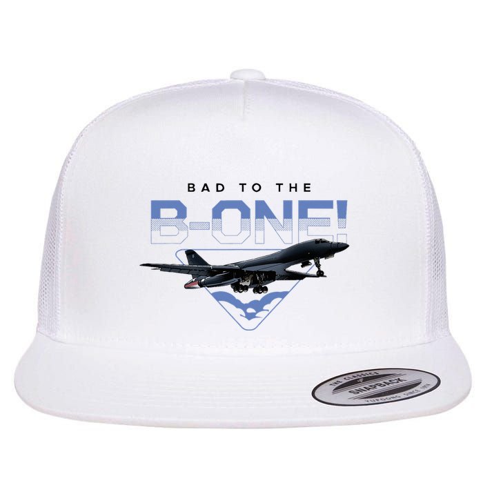 B1 Lancer Military Jet Bomber Airplane Bad To The Bone Flat Bill Trucker Hat