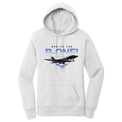 B1 Lancer Military Jet Bomber Airplane Bad To The Bone Women's Pullover Hoodie