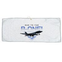 B1 Lancer Military Jet Bomber Airplane Bad To The Bone Large Microfiber Waffle Golf Towel