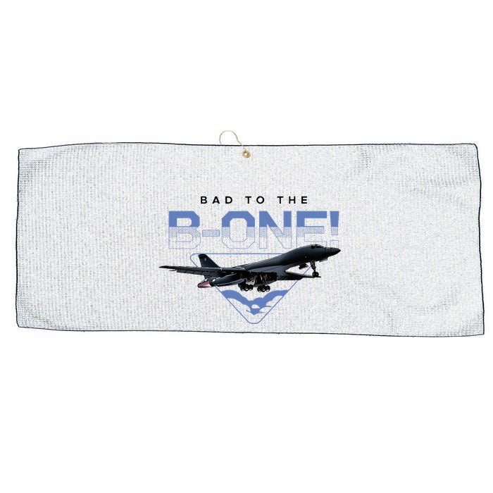 B1 Lancer Military Jet Bomber Airplane Bad To The Bone Large Microfiber Waffle Golf Towel