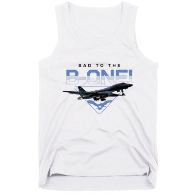 B1 Lancer Military Jet Bomber Airplane Bad To The Bone Tank Top