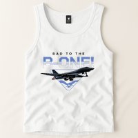 B1 Lancer Military Jet Bomber Airplane Bad To The Bone Tank Top