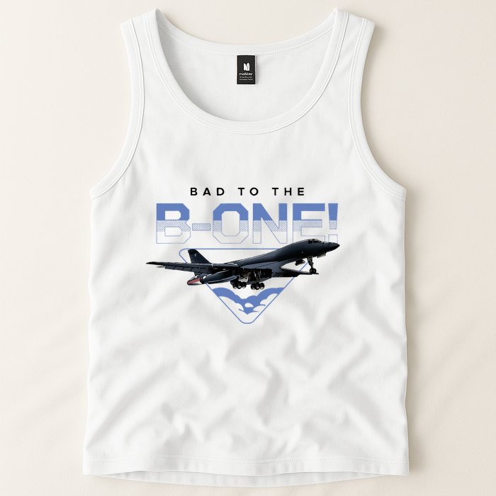B1 Lancer Military Jet Bomber Airplane Bad To The Bone Tank Top