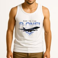B1 Lancer Military Jet Bomber Airplane Bad To The Bone Tank Top