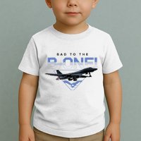 B1 Lancer Military Jet Bomber Airplane Bad To The Bone Toddler T-Shirt