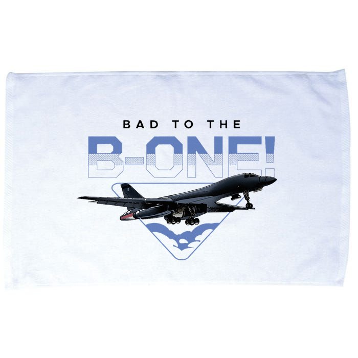 B1 Lancer Military Jet Bomber Airplane Bad To The Bone Microfiber Hand Towel
