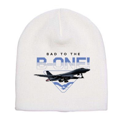 B1 Lancer Military Jet Bomber Airplane Bad To The Bone Short Acrylic Beanie