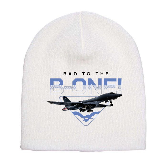 B1 Lancer Military Jet Bomber Airplane Bad To The Bone Short Acrylic Beanie