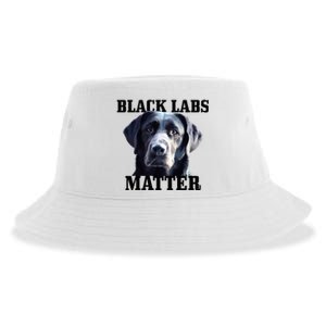 Black Labs Matter Labrador Retriever Mom Dad Dog Lover Sustainable Bucket Hat