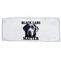 Black Labs Matter Labrador Retriever Mom Dad Dog Lover Large Microfiber Waffle Golf Towel