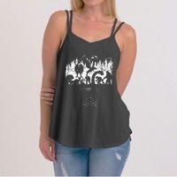 Bigfoot Loch Ness Monster Mothman Chupacabra Aliens Cryptid Women's Strappy Tank