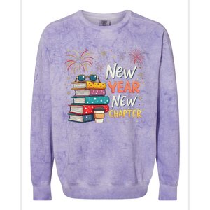 Book Lover New Year New Chapter Happy New Year 2025 Colorblast Crewneck Sweatshirt