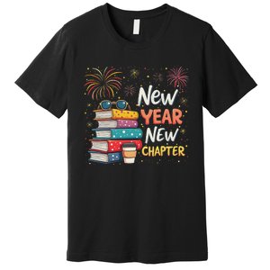 Book Lover New Year New Chapter Happy New Year 2025 Premium T-Shirt