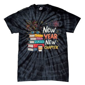 Book Lover New Year New Chapter Happy New Year 2025 Tie-Dye T-Shirt