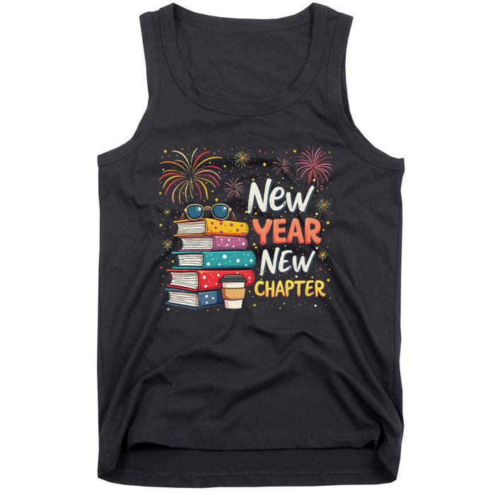 Book Lover New Year New Chapter Happy New Year 2025 Tank Top