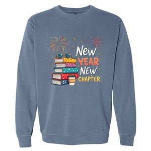 Book Lover New Year New Chapter Happy New Year 2025 Garment-Dyed Sweatshirt