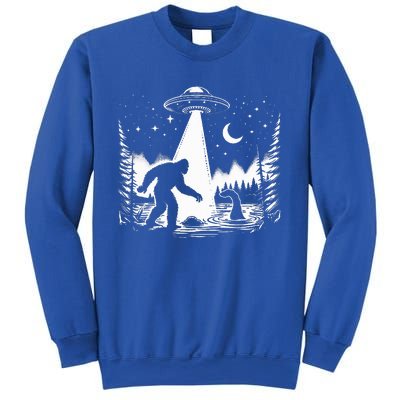 Bigfoot Loch Ness Monster & Ufo Alien Spaceship Sweatshirt