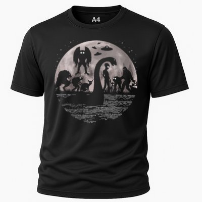Bigfoot Loch Ness Monster Mothman And Aliens! Funny Cryptid Performance Shirt