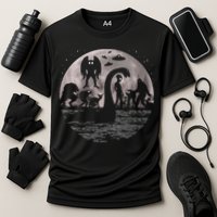 Bigfoot Loch Ness Monster Mothman And Aliens! Funny Cryptid Cooling Performance Crew T-Shirt