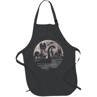 Bigfoot Loch Ness Monster Mothman And Aliens! Funny Cryptid Apron