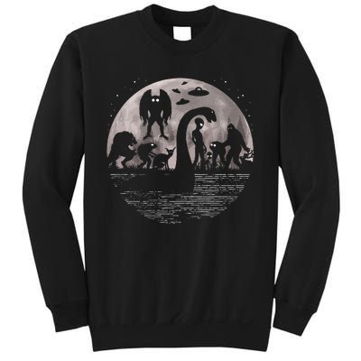 Bigfoot Loch Ness Monster Mothman And Aliens! Funny Cryptid Sweatshirt