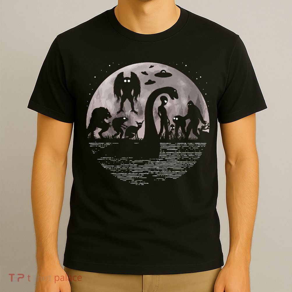 Bigfoot Loch Ness Monster Mothman And Aliens! Funny Cryptid T-Shirt