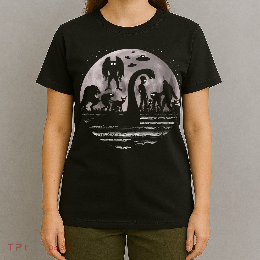 Bigfoot Loch Ness Monster Mothman And Aliens! Funny Cryptid T-Shirt