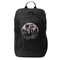 Bigfoot Loch Ness Monster Mothman And Aliens! Funny Cryptid City Backpack