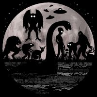 Bigfoot Loch Ness Monster Mothman And Aliens! Funny Cryptid Impact Tech Backpack