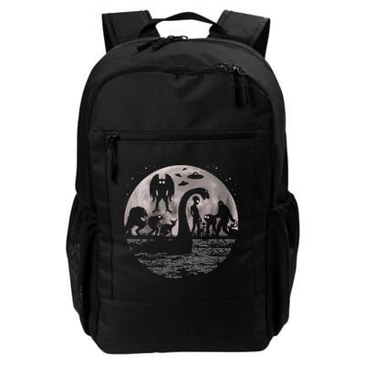 Bigfoot Loch Ness Monster Mothman And Aliens! Funny Cryptid Backpack