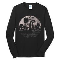 Bigfoot Loch Ness Monster Mothman And Aliens! Funny Cryptid Tall Long Sleeve T-Shirt