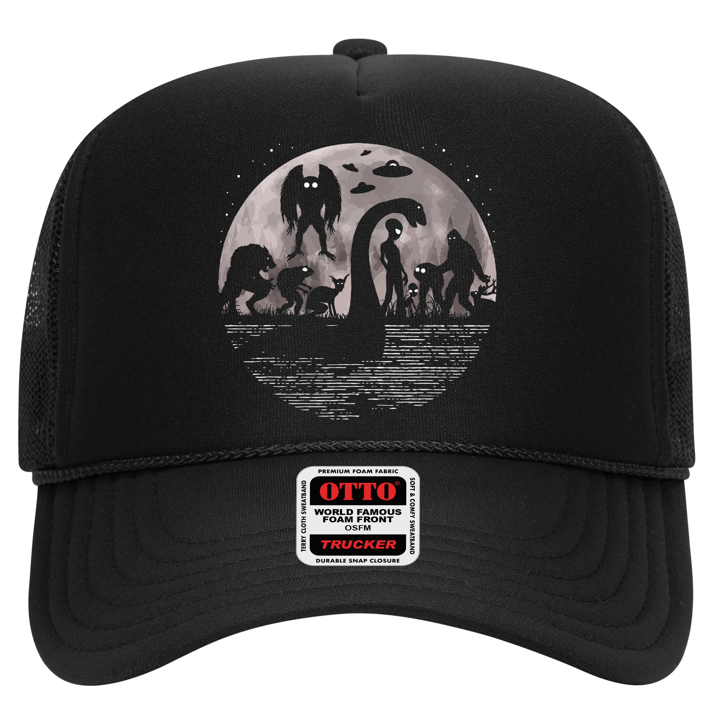 Bigfoot Loch Ness Monster Mothman And Aliens! Funny Cryptid Hat