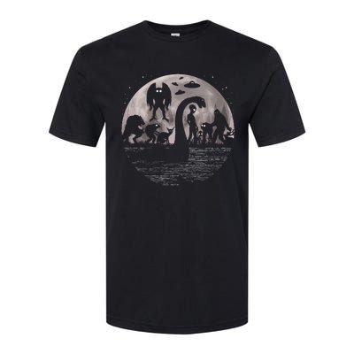 Bigfoot Loch Ness Monster Mothman And Aliens! Funny Cryptid Softstyle CVC T-Shirt