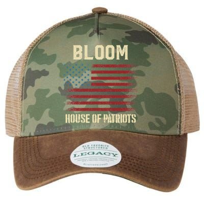 Bloom Last Name Surname American Flag Family Legacy Tie Dye Trucker Hat