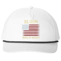 Bloom Last Name Surname American Flag Family Snapback Five-Panel Rope Hat