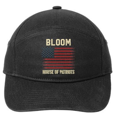 Bloom Last Name Surname American Flag Family 7-Panel Snapback Hat