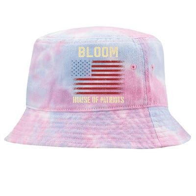 Bloom Last Name Surname American Flag Family Tie-Dyed Bucket Hat