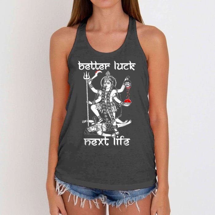 Better Luck Next Life Women's Knotted Racerback Tank