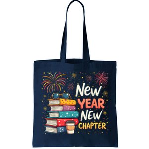 Book Lover New Year New Chapter Happy New Year 2025 Tote Bag