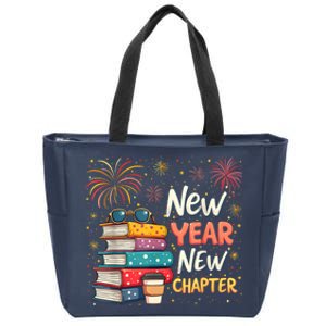 Book Lover New Year New Chapter Happy New Year 2025 Zip Tote Bag