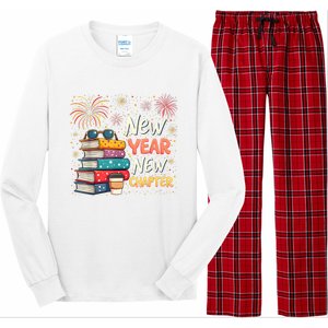 Book Lover New Year New Chapter Happy New Year 2025 Long Sleeve Pajama Set