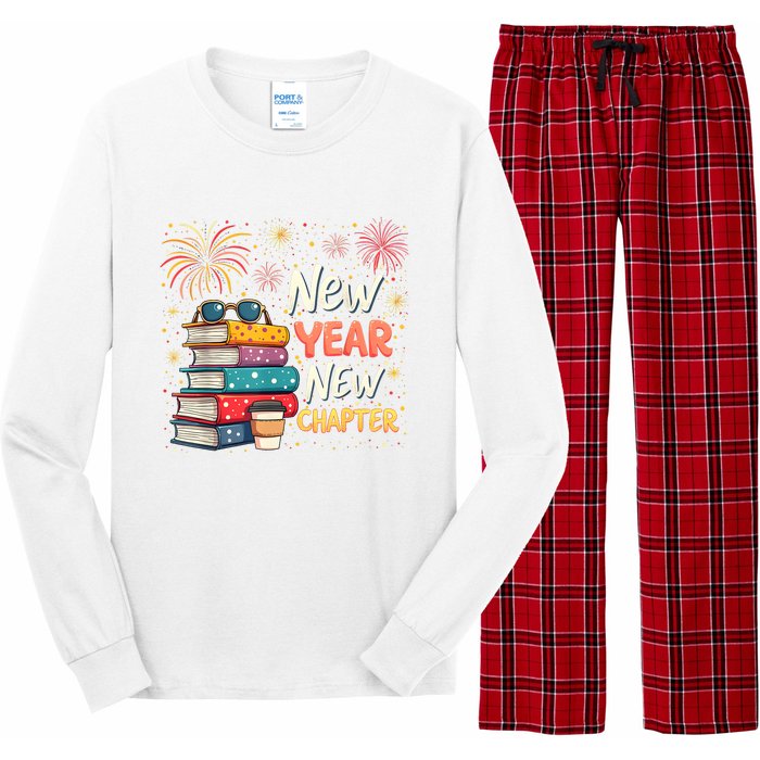 Book Lover New Year New Chapter Happy New Year 2025 Long Sleeve Pajama Set