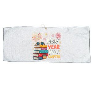 Book Lover New Year New Chapter Happy New Year 2025 Large Microfiber Waffle Golf Towel