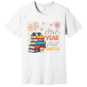 Book Lover New Year New Chapter Happy New Year 2025 Premium T-Shirt