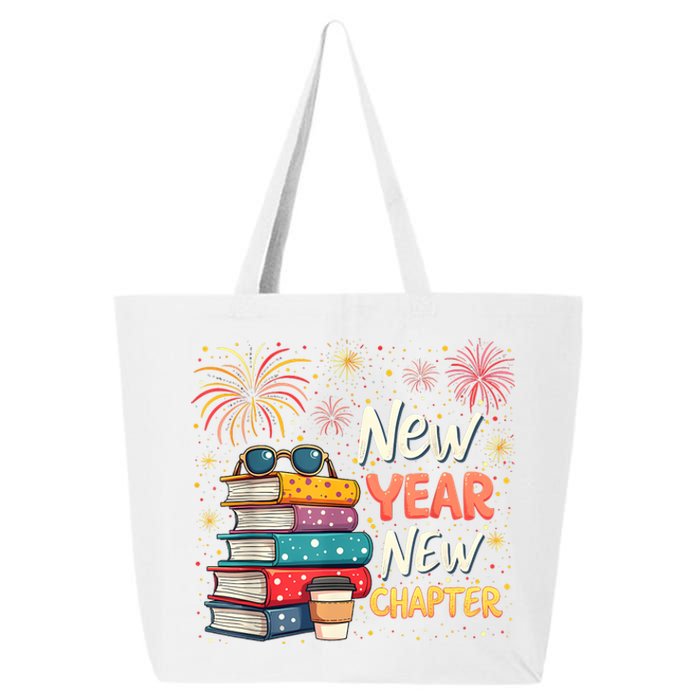 Book Lover New Year New Chapter Happy New Year 2025 25L Jumbo Tote