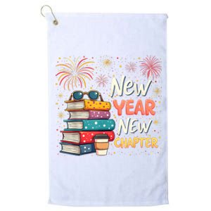 Book Lover New Year New Chapter Happy New Year 2025 Platinum Collection Golf Towel